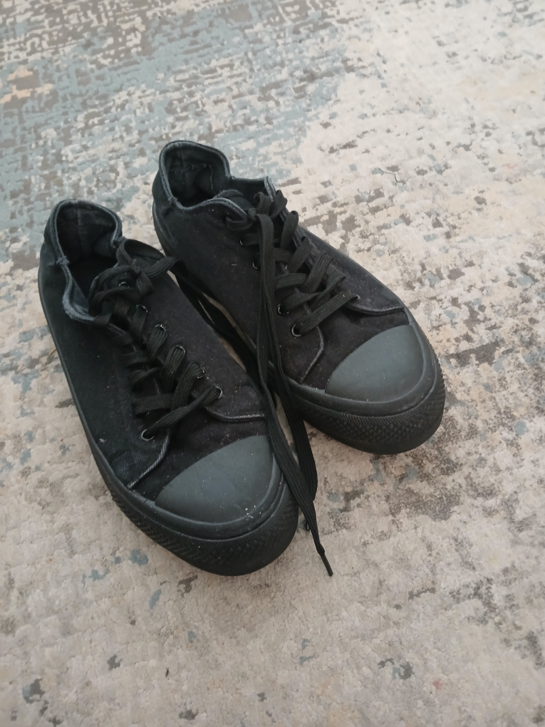 Black Canvas Sneakers thumbnail