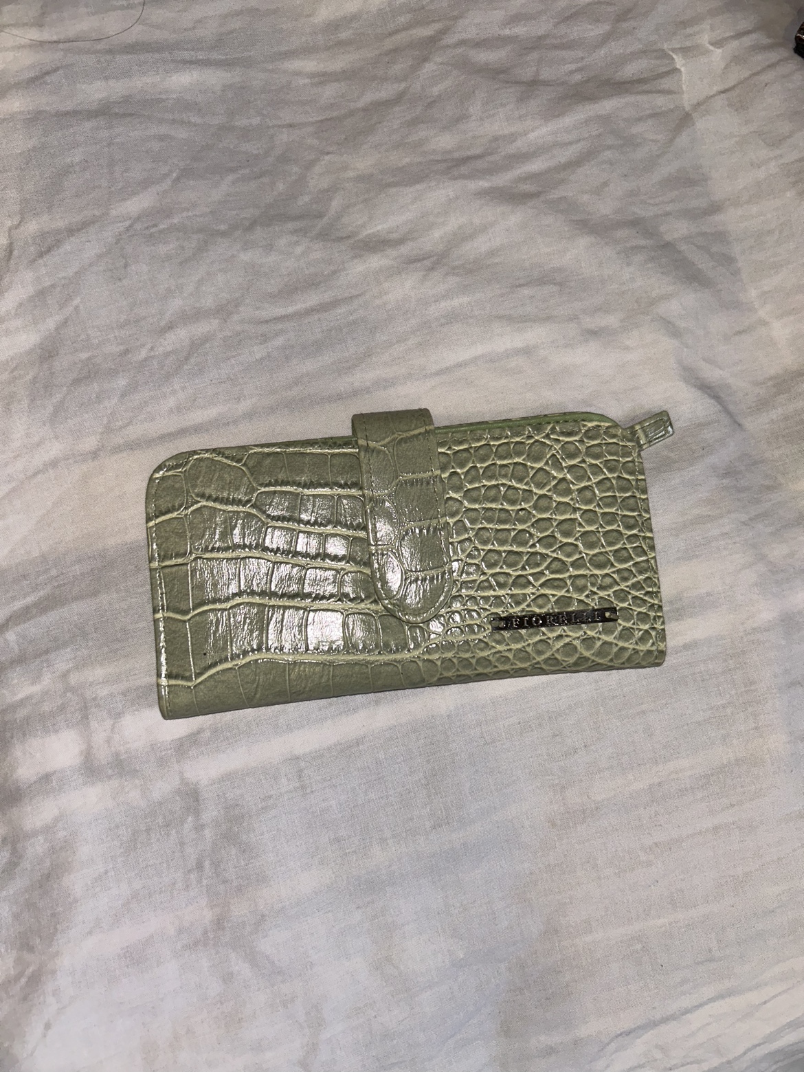 Green Crocodile Embossed Wallet thumbnail