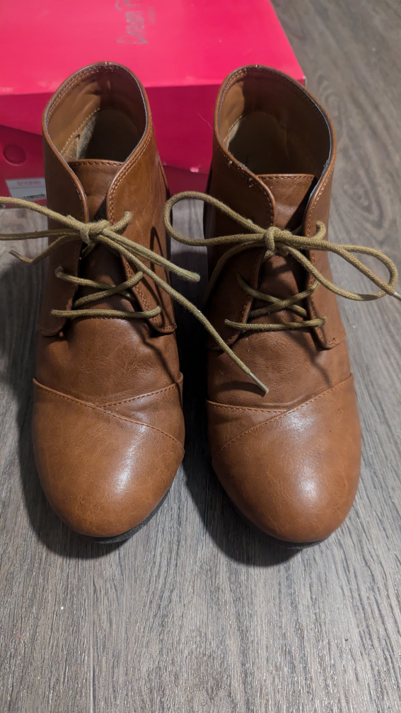Brown Wedge Booties - photo 2