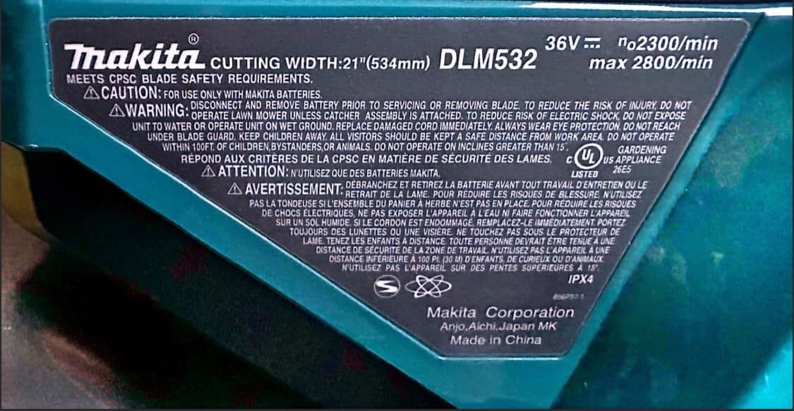 Makita DLM532 Lawnmower image indicator(5)