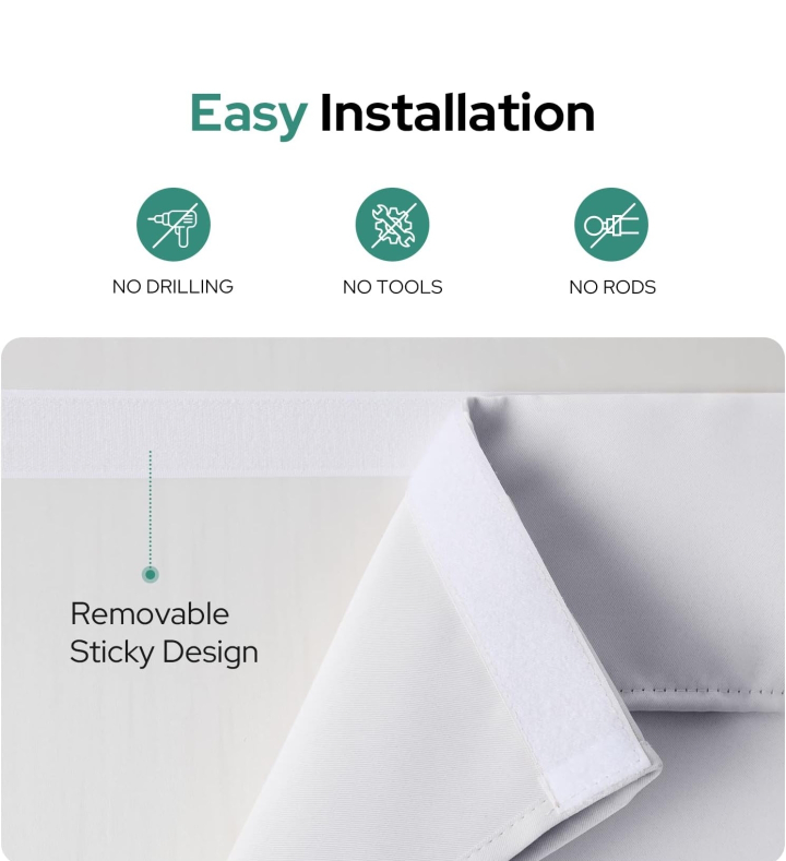 white Door Window Curtain - 1 panel image indicator(2)