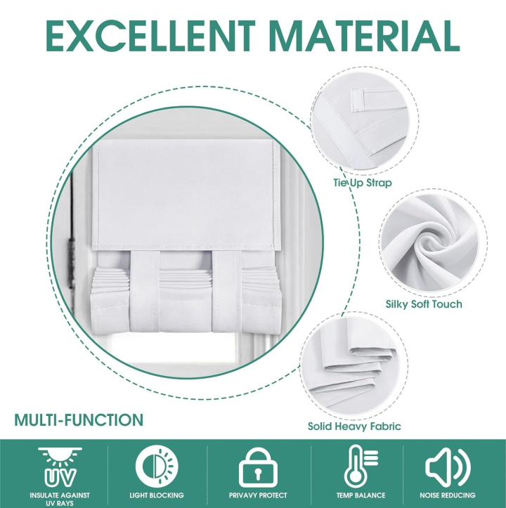 white Door Window Curtain - 1 panel image indicator(5)