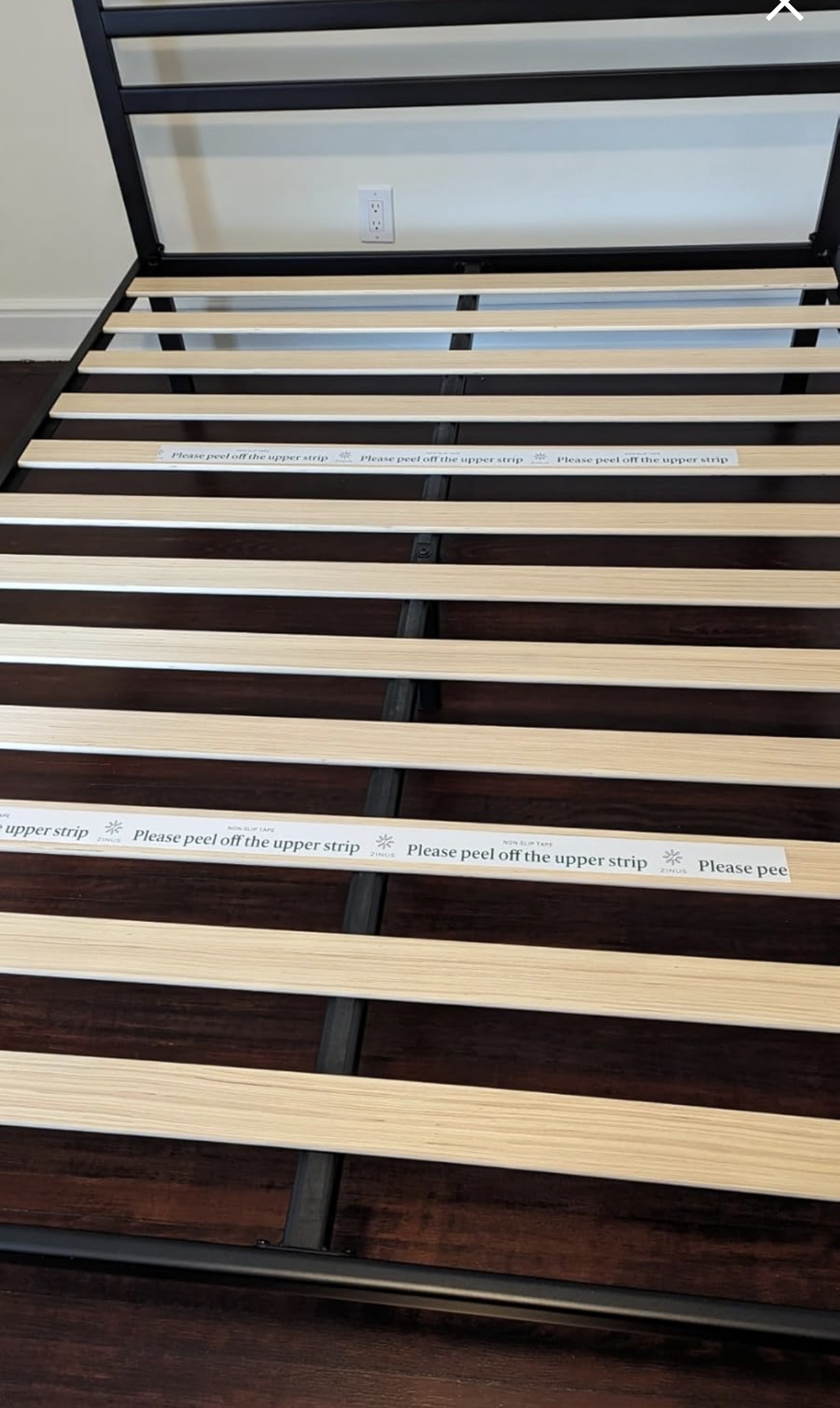 Queen Bed Frame - Bed Frame with Headboard, Wood Slat Support - photo 2
