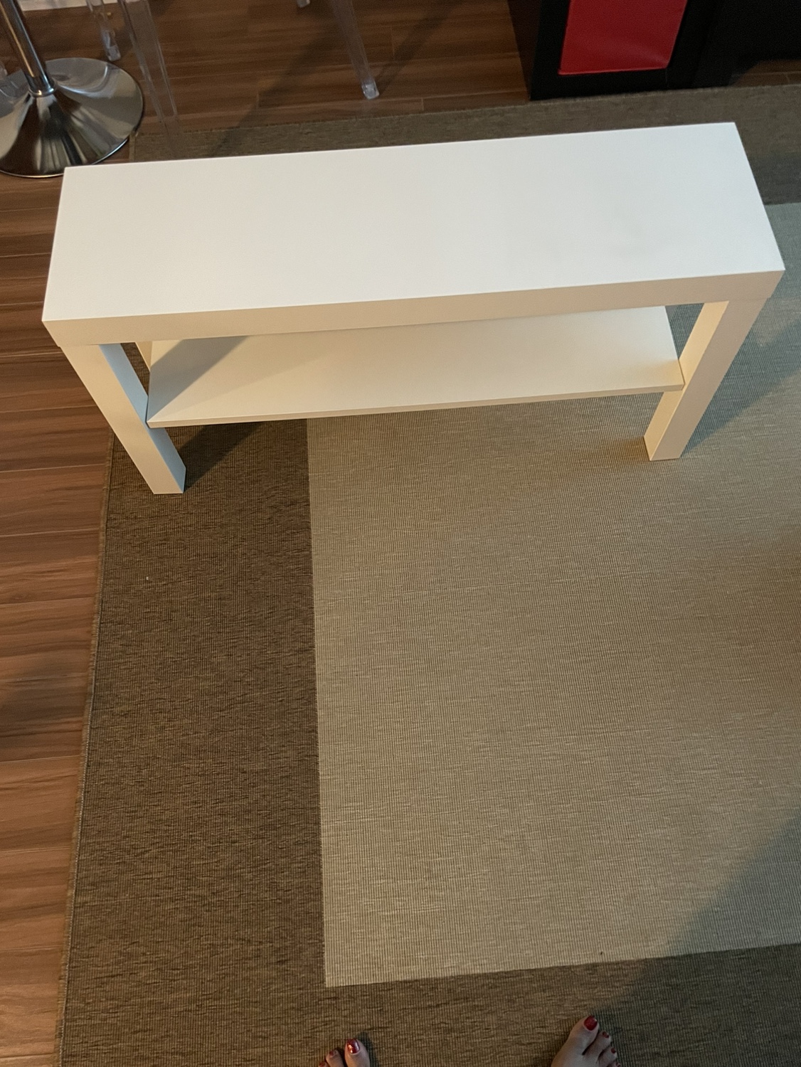 White ikea bench - photo 2