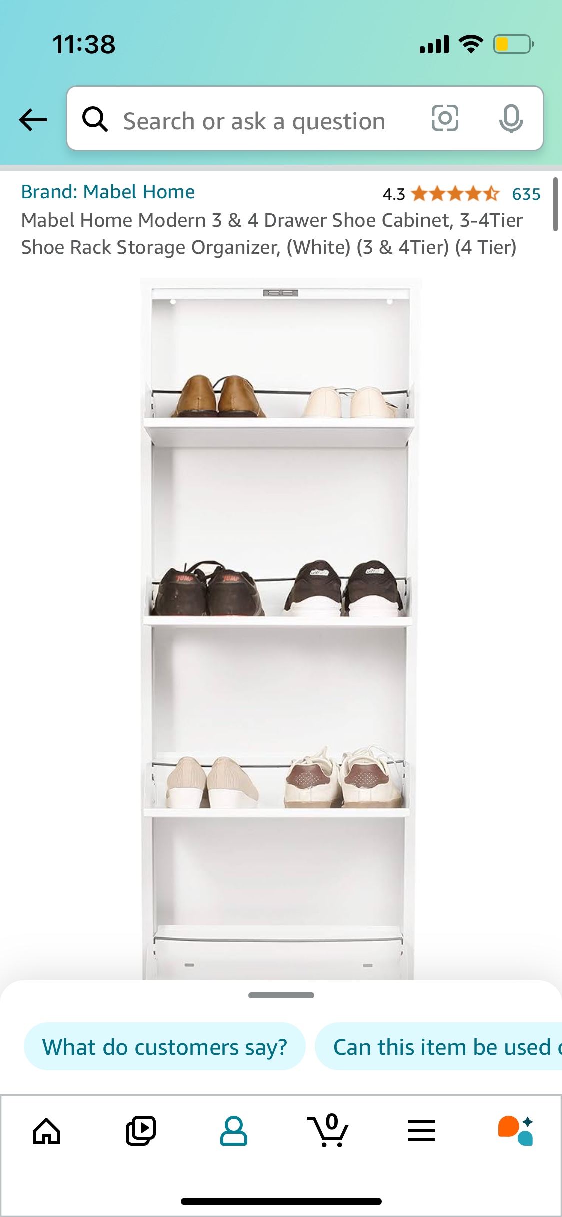 White Wall Mounted Shoe Rack - photo 3
