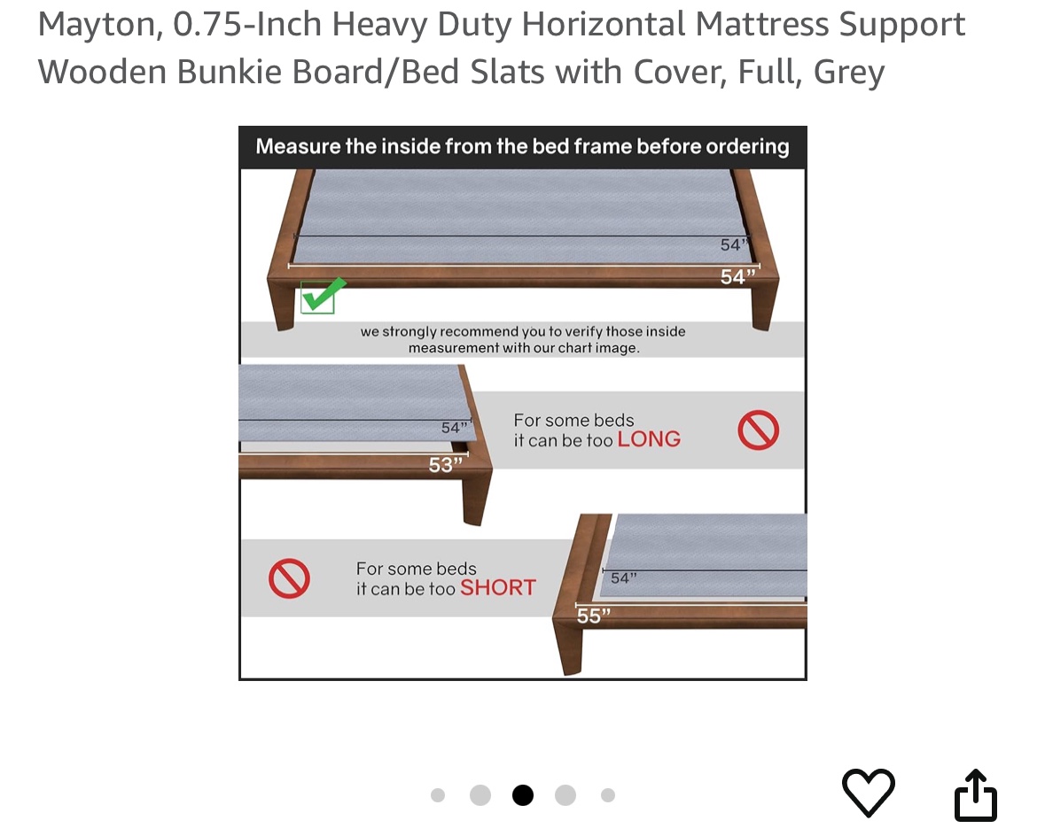 Full Size Bunkie Board Bed Slats - photo 2