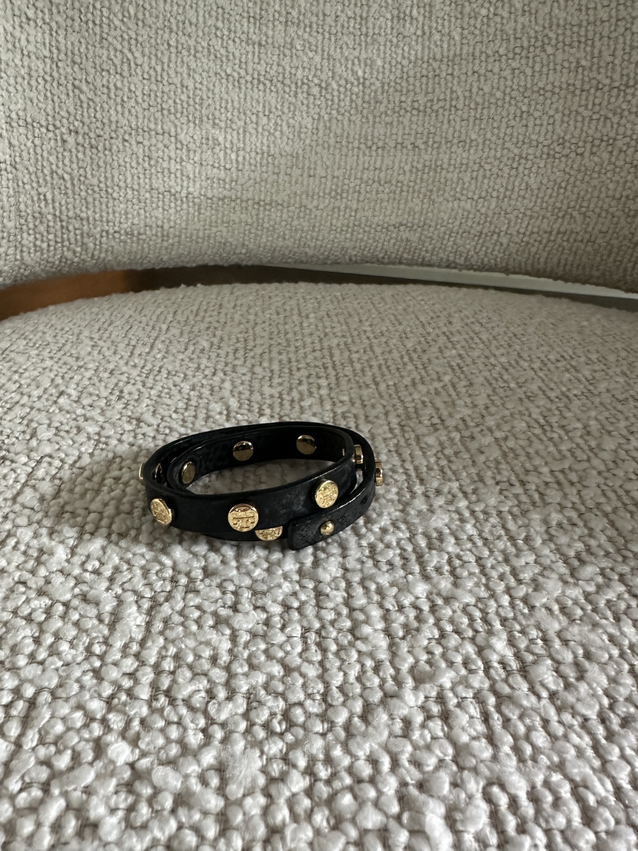 Tory Burch Double Wrap Leather Bracelet thumbnail