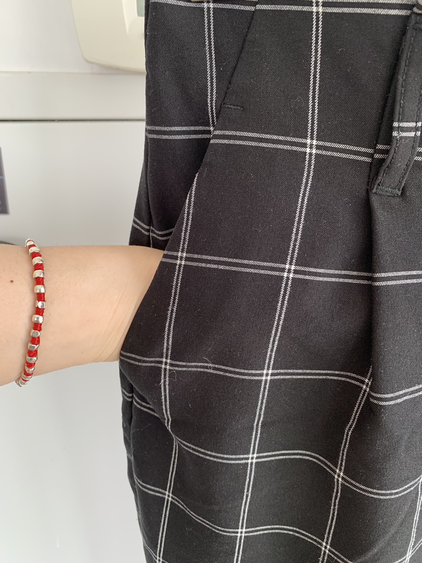 Reitmans Black and White Plaid Pants image indicator(3)