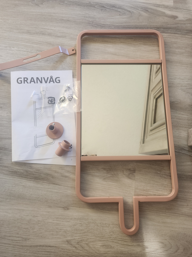 pink ikea mirror