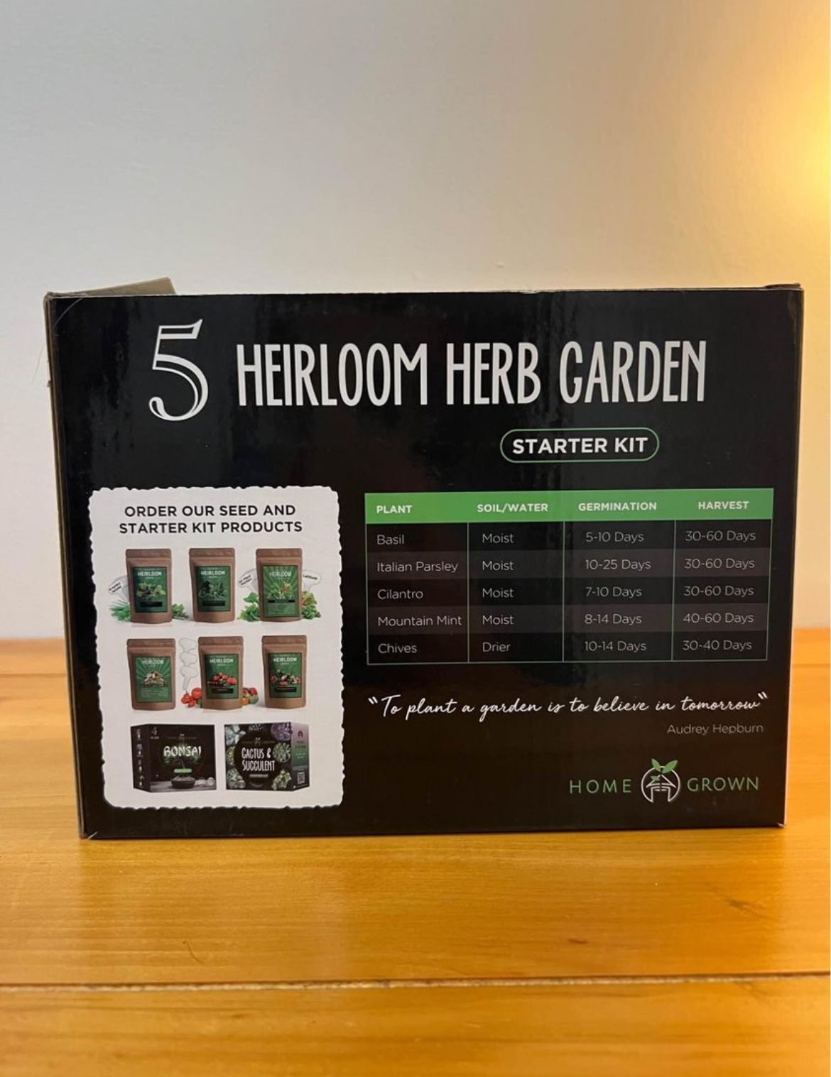 Herb Indoor Garden Starting Kit