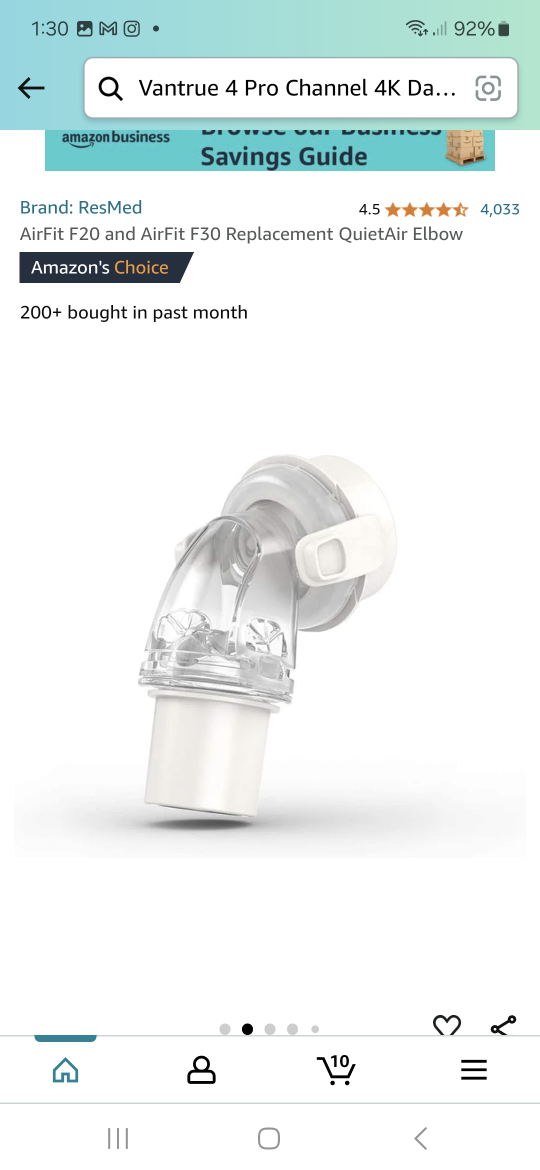 New res med fit f20 and air fit f30 replacement elbow image indicator(2)