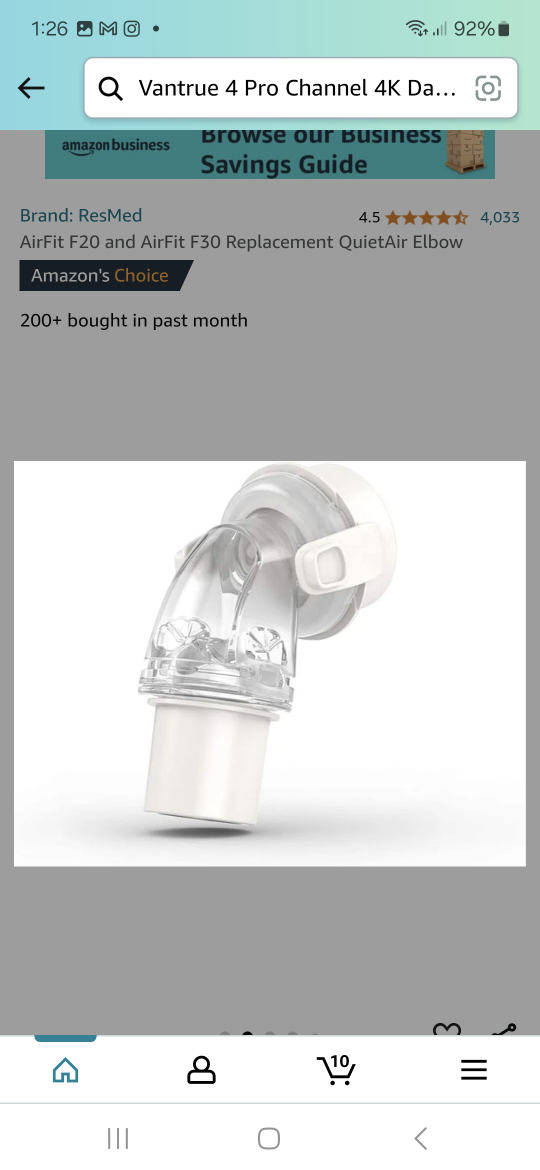 New res med fit f20 and air fit f30 replacement elbow image indicator(4)