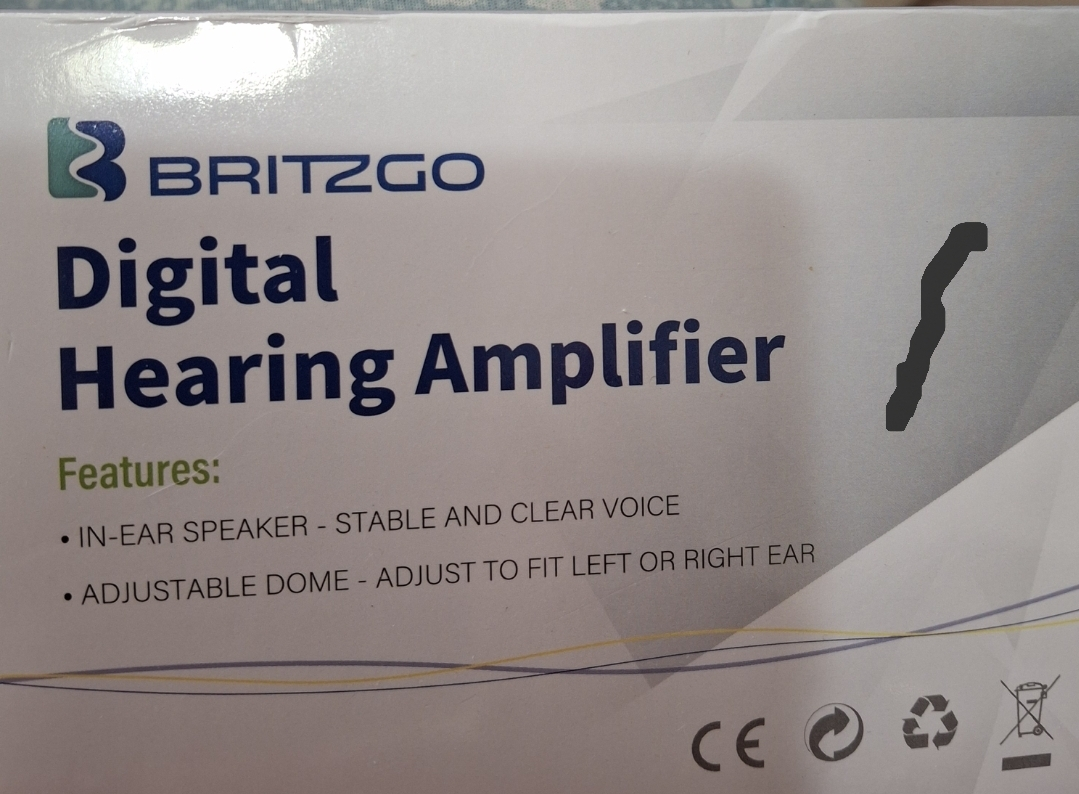 New britzgo digital  hearing amplifier fit left or right ear image indicator(3)