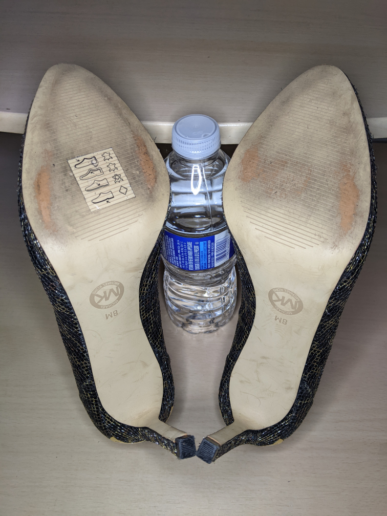 Michael Kors Metallic Snakeskin Peep Toe Platform Heels Pumps 8 image indicator(5)