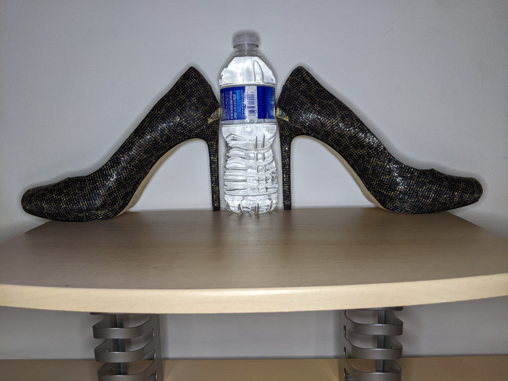 Michael Kors Metallic Snakeskin Peep Toe Platform Heels Pumps 8 image indicator(6)