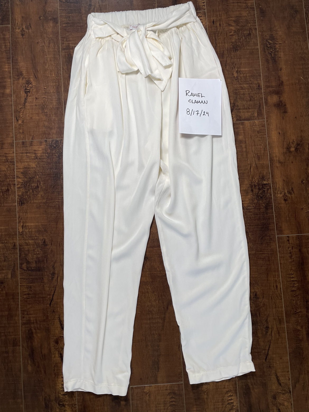 Off-White Wide Leg Trousers