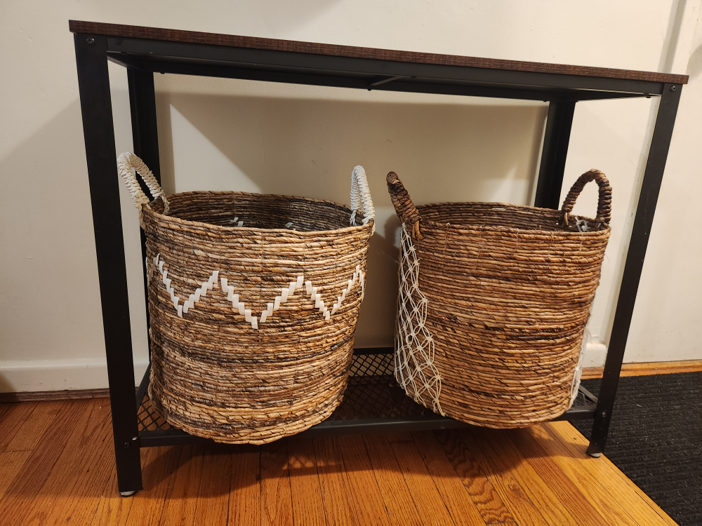 Console Table with two baskets