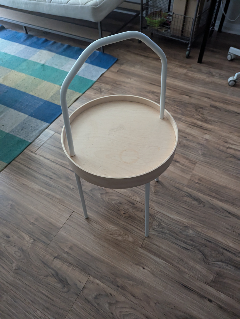 Side Table with Handle