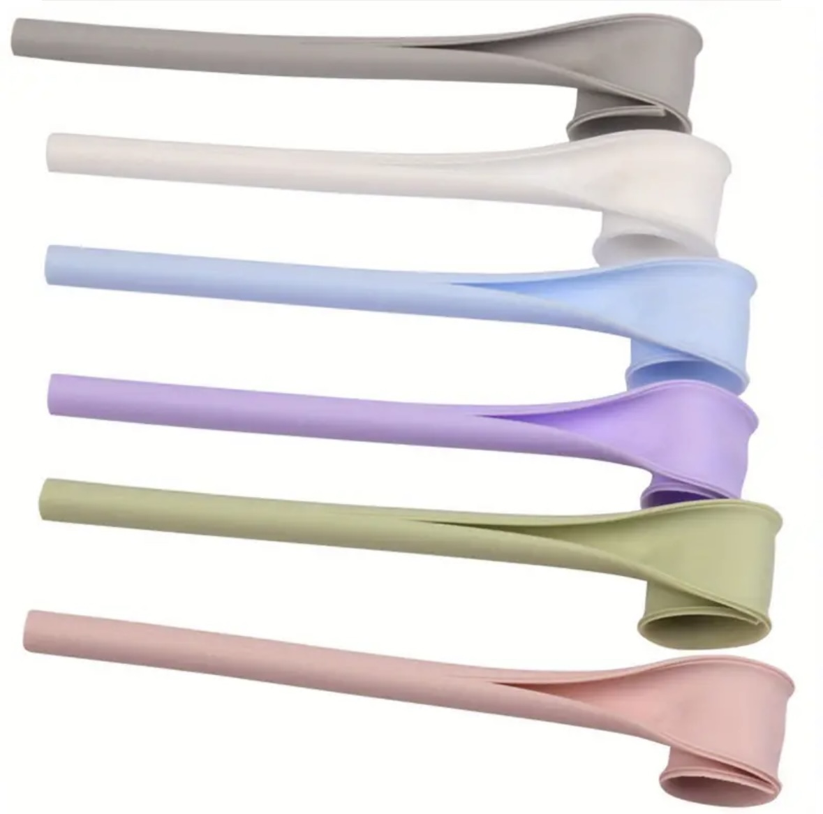 6 Silicone Straws - Reusable& Washable image indicator(2)