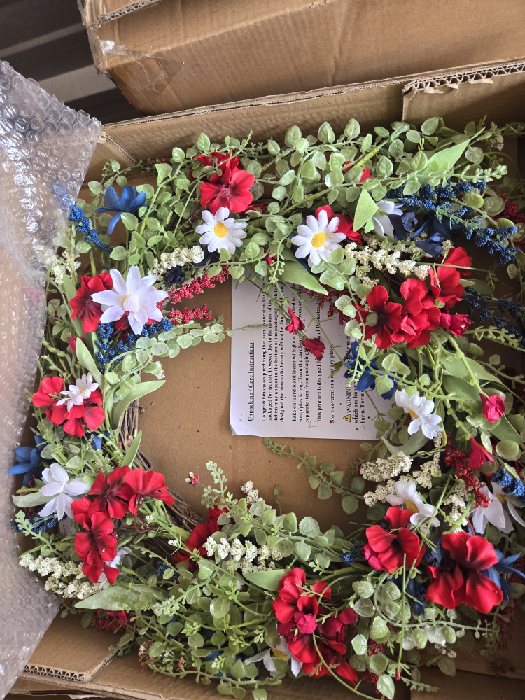 Fake Flower Wreath - Free