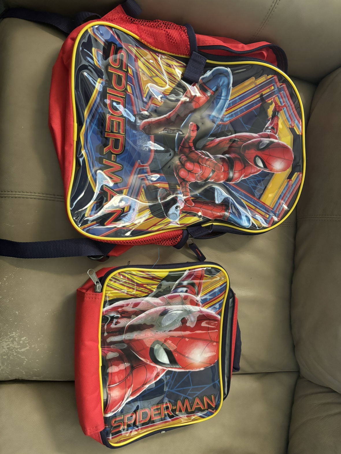 Spider-Man Backpack & lunch kit (like new)