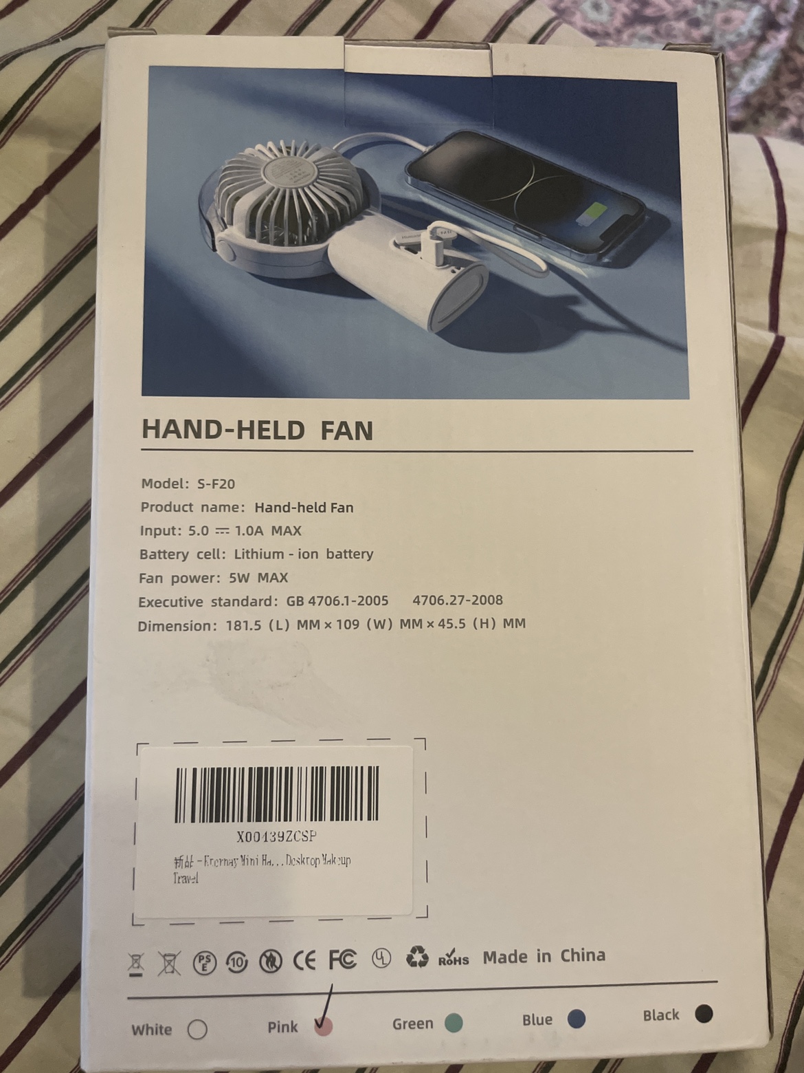 Hand-Held Humidifier Fan image indicator(2)