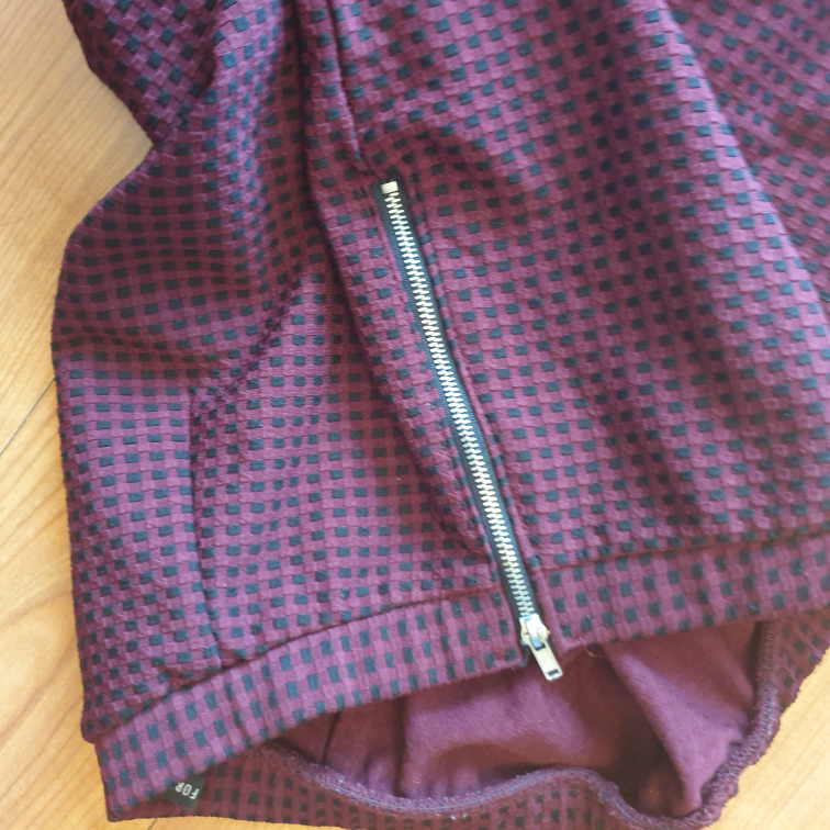 Forever 21 Burgundy Checkered Leggings image indicator(5)