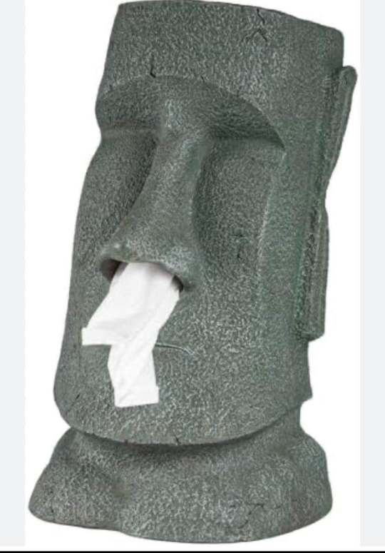 The Schnozz Tiki Head Tissue Box Cover
