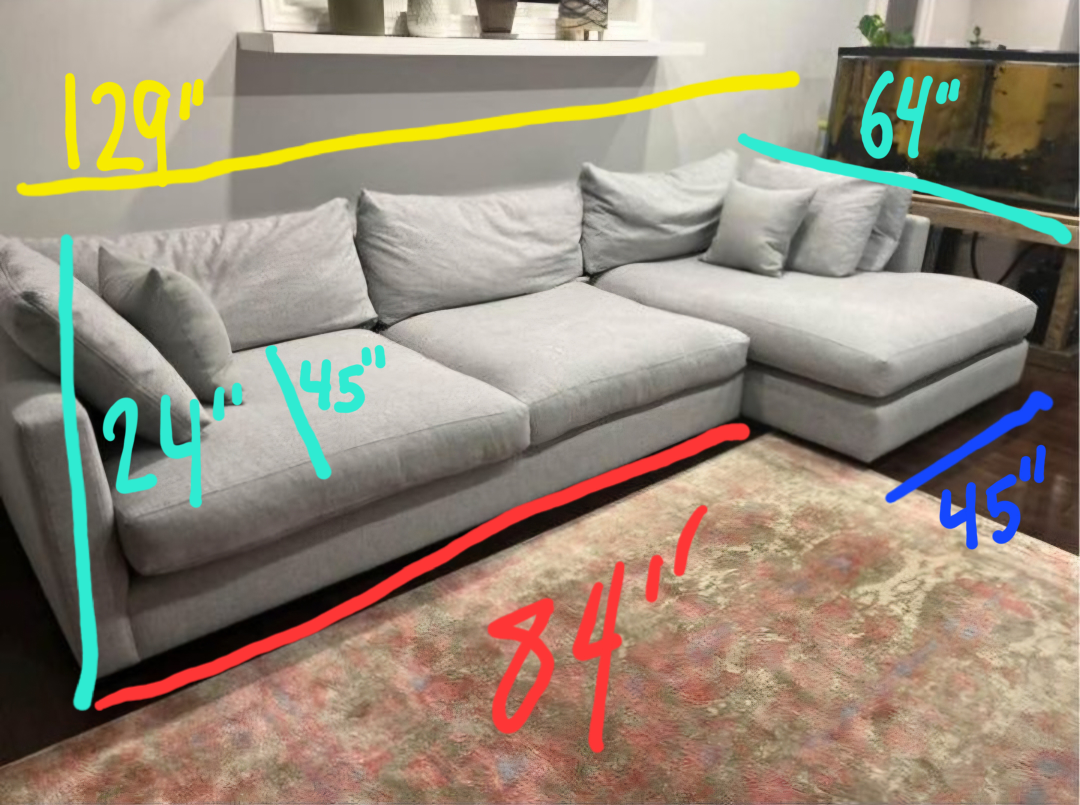 Grey Sectional Couch
