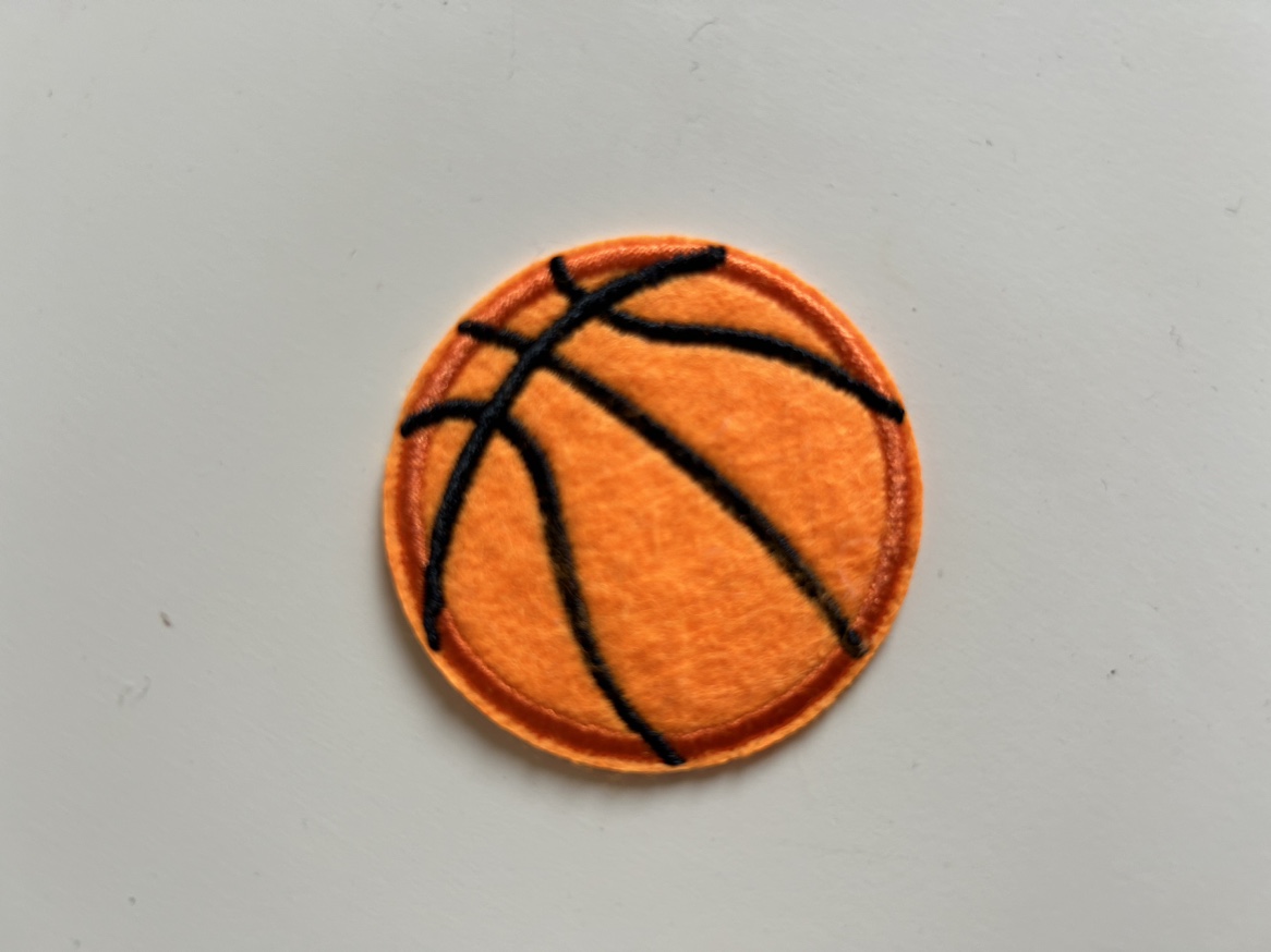Basketball Iron on Patch Patch