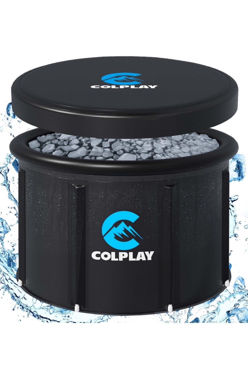 Colplay XL Large Portable Ice Bath Tub 35.5" x 29.5", 116g
