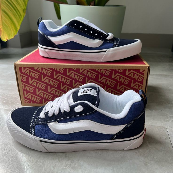 Vans Knu Skool🔥 Navy White - photo 2