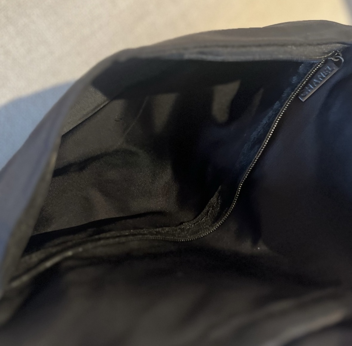 Chanel Drawstring Nylon Cosmetic Bag/ Dust Bag image indicator(4)