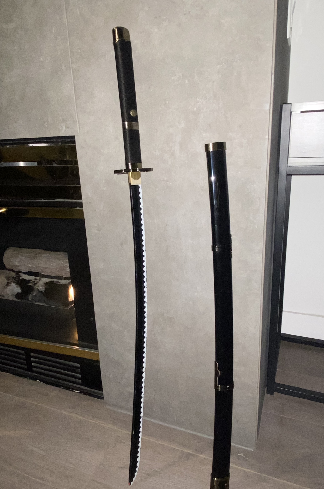 Black Katana Anime Zoro Sword
