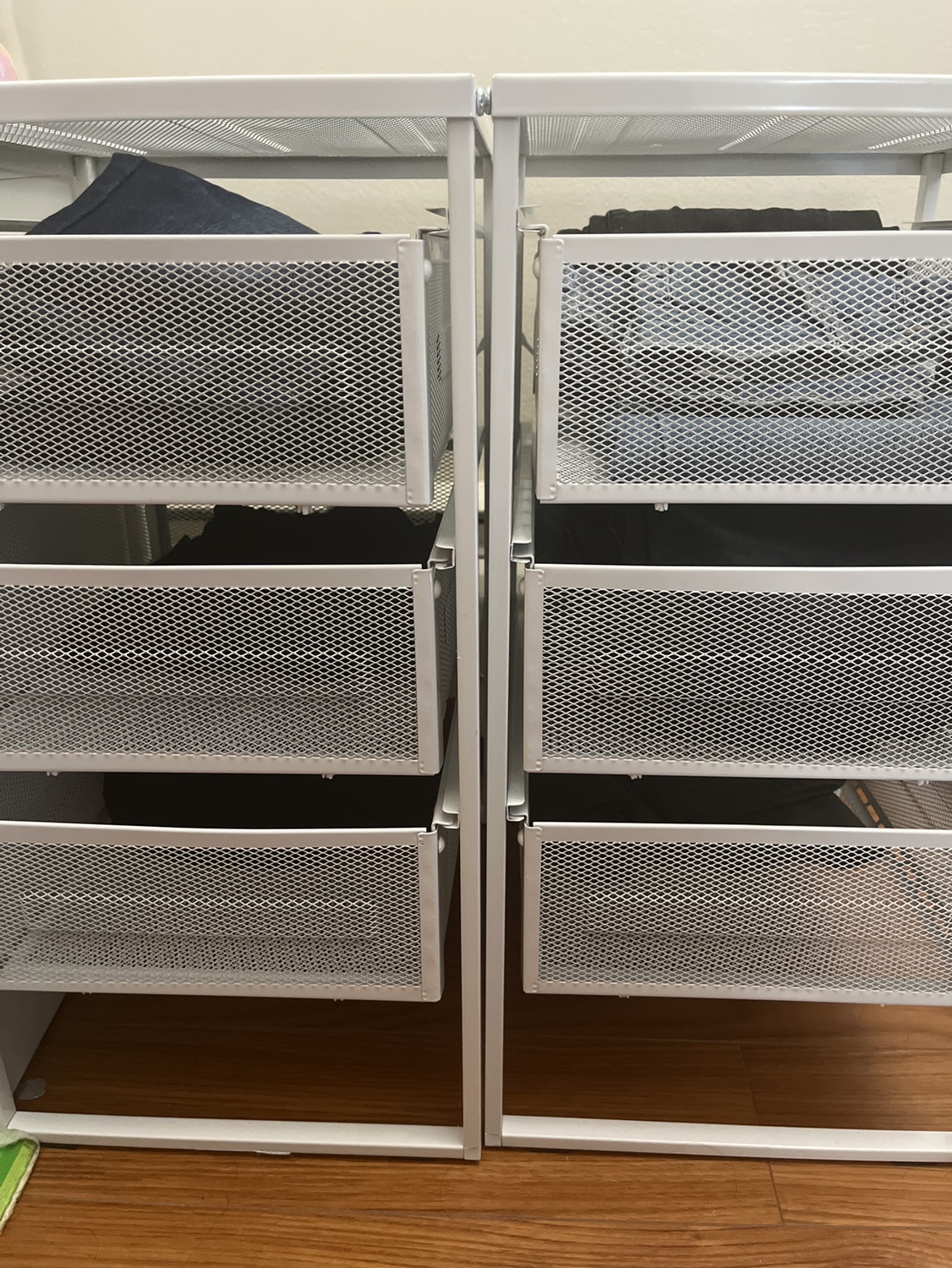 White Mesh Drawers