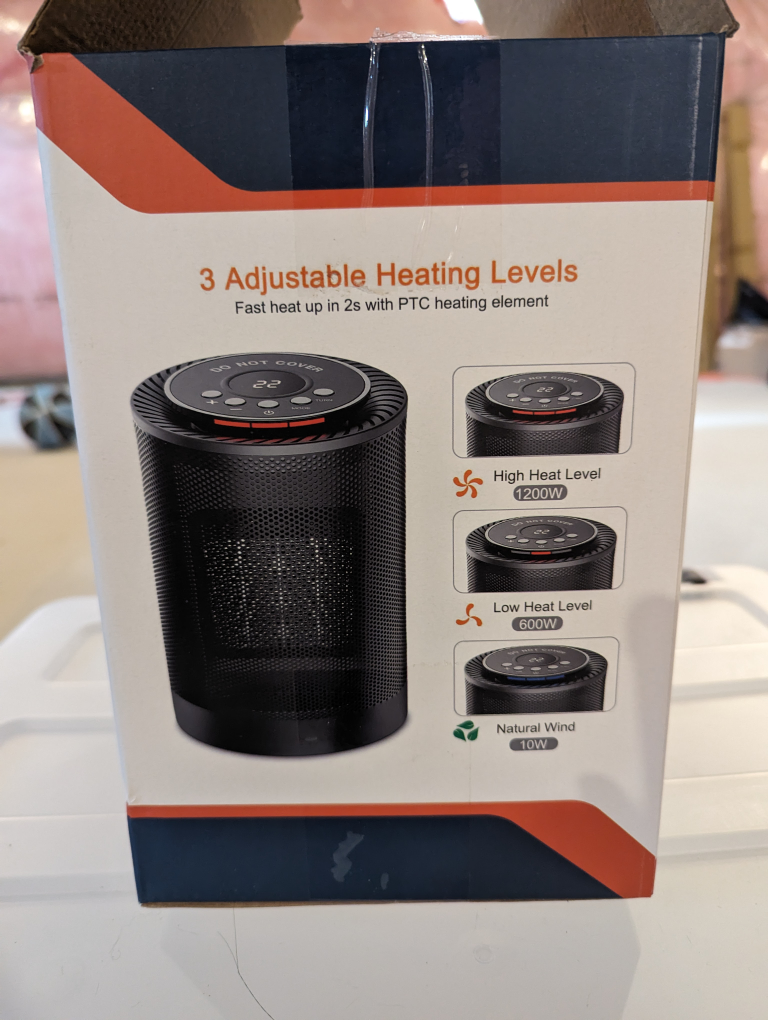 ComfyZone Portable Space Heater image indicator(3)