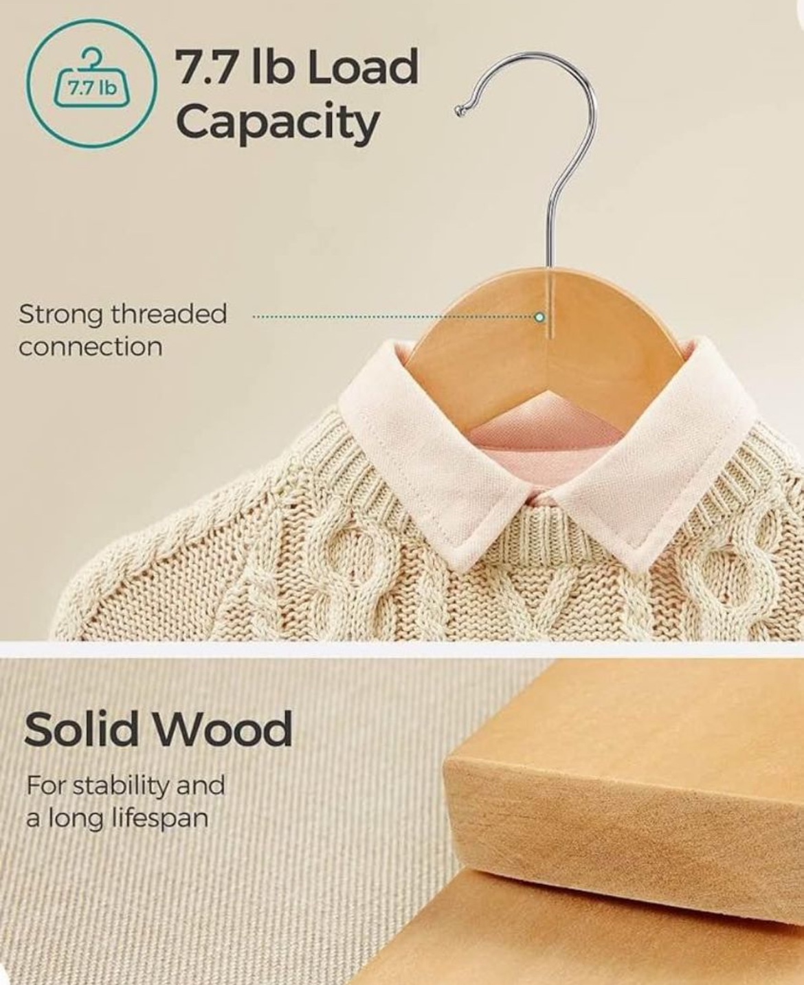 Wooden Hangers for Kids 20 pack image indicator(2)