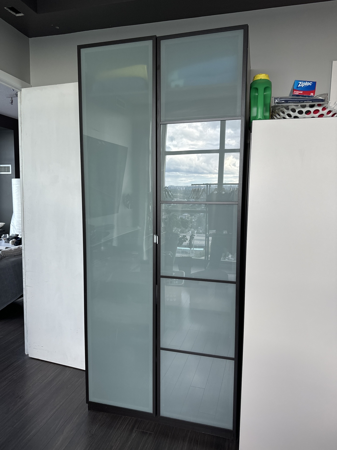 IKEA Pax Wardrobe with Glass Doors