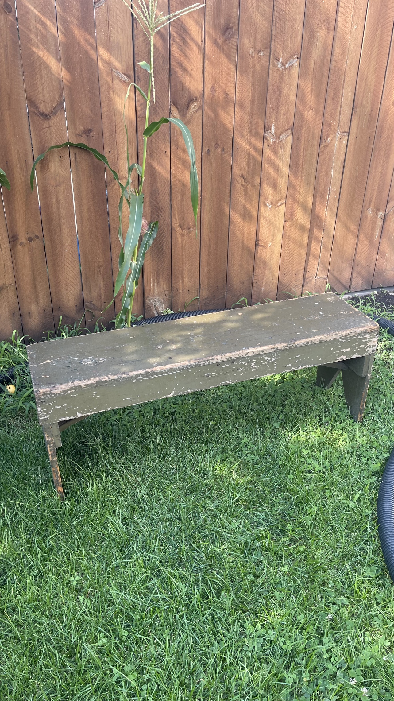 Vintage wooden bench - photo 2