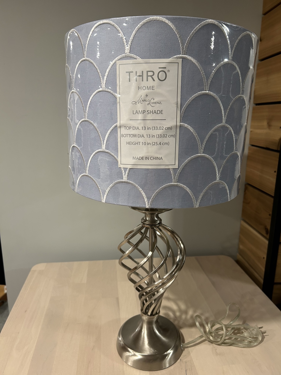 Lamp - brushed metal - photo 2