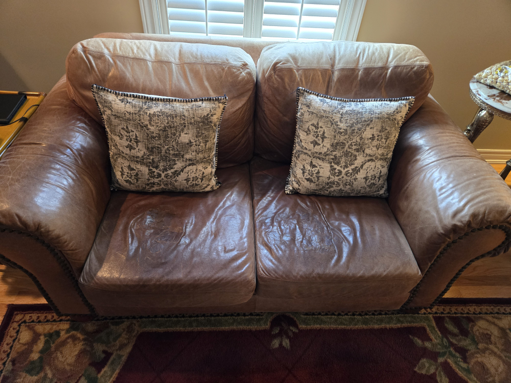 Italian Leather sofa set - photo 4