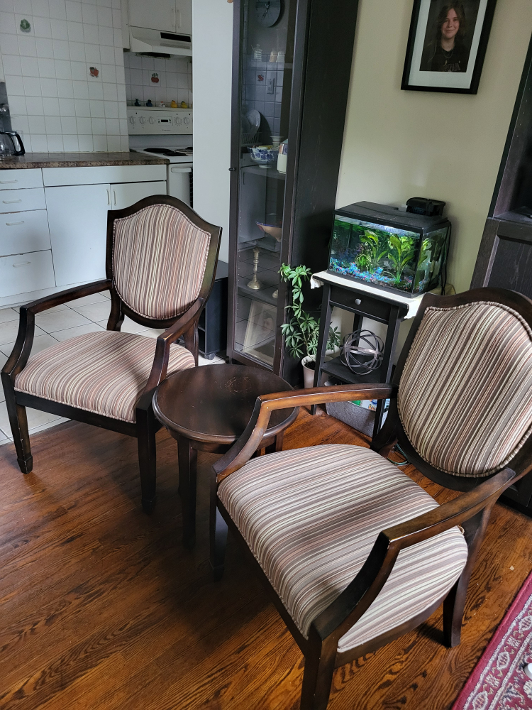 Chairs and side table