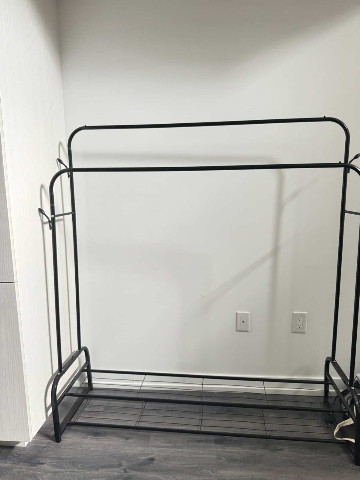 Clothing Rack with Shoe Shelf