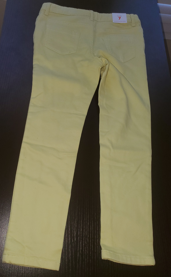 Yellow jeans for Girls (Size 7) image indicator(2)