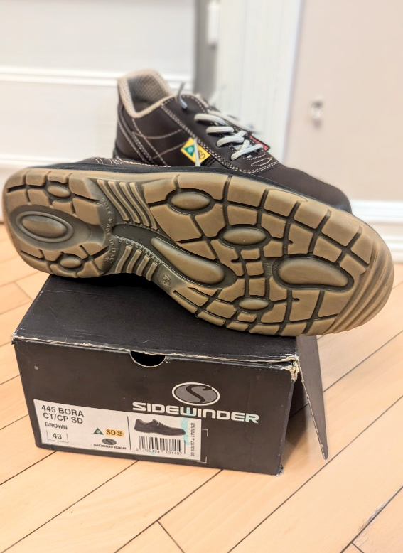 NEW** Sidewinder- Men's leather safety shoes SIZE 9 - photo 3