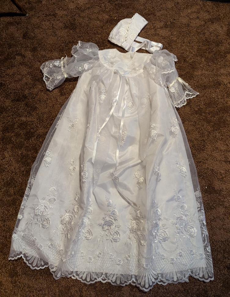 Christening gown and hat