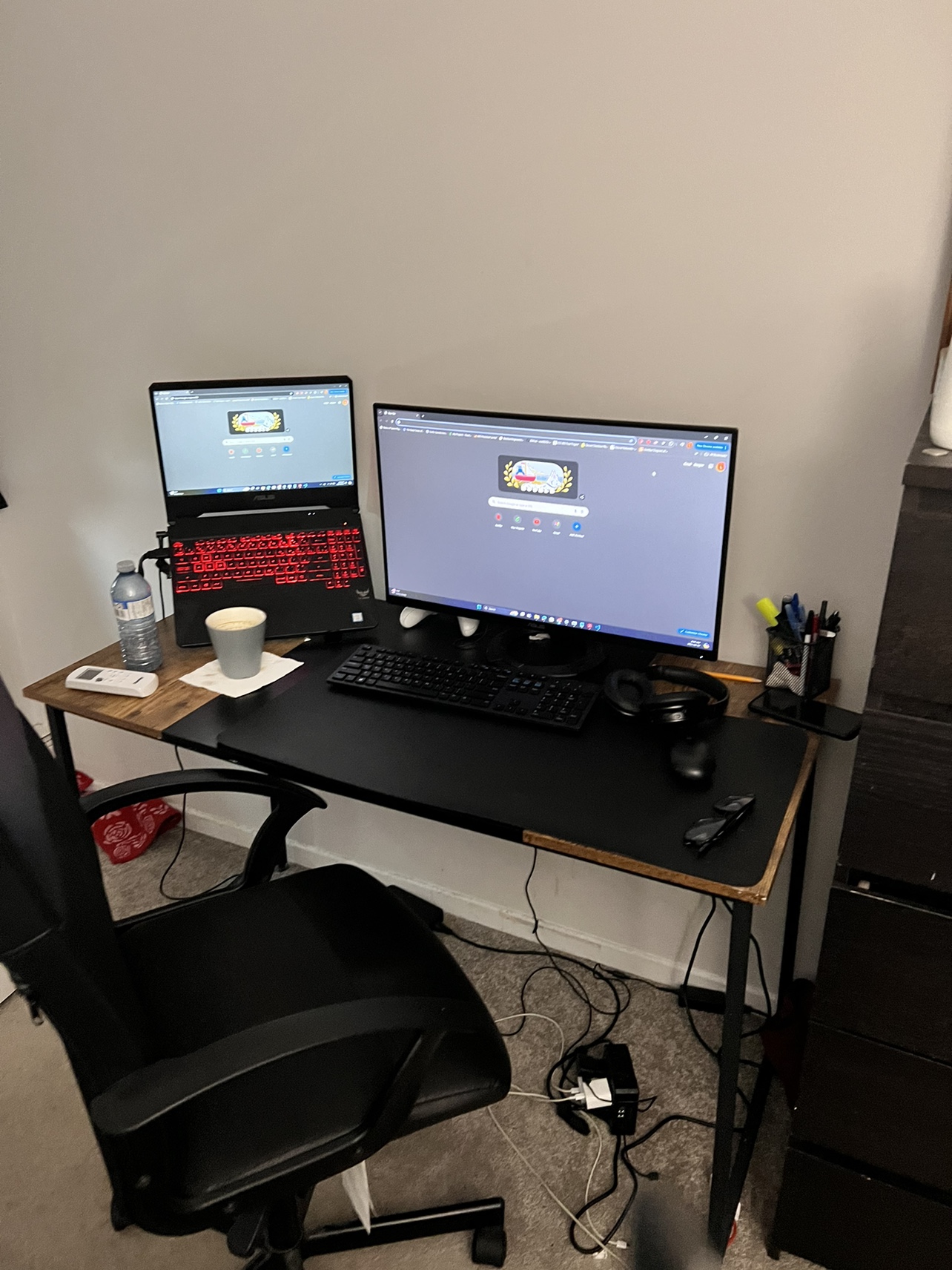 Study Table and IKEA Office Chair Combo