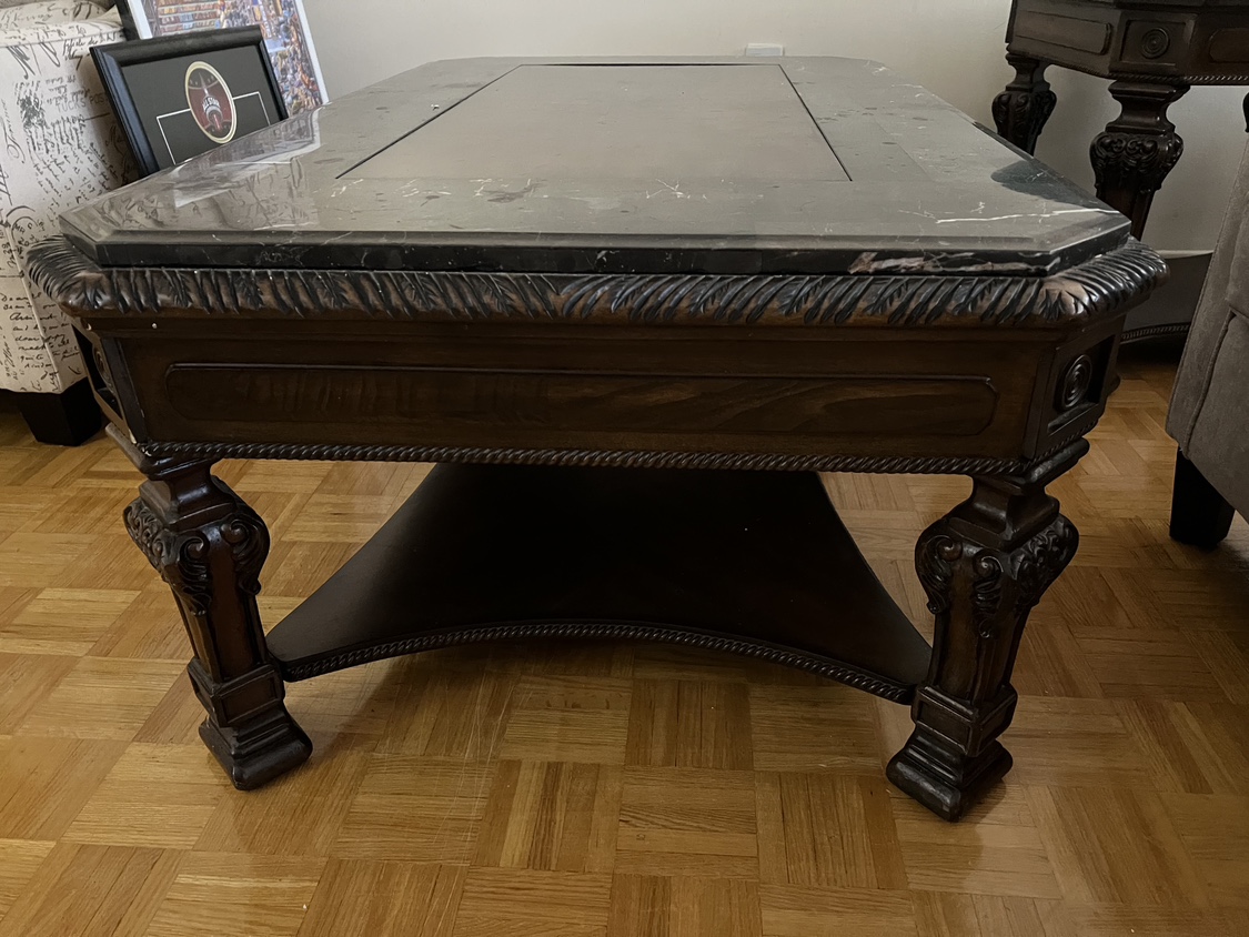 Coffee table and two side tables - photo 4