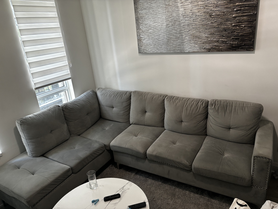 Grey Sectional Sofa - photo 2
