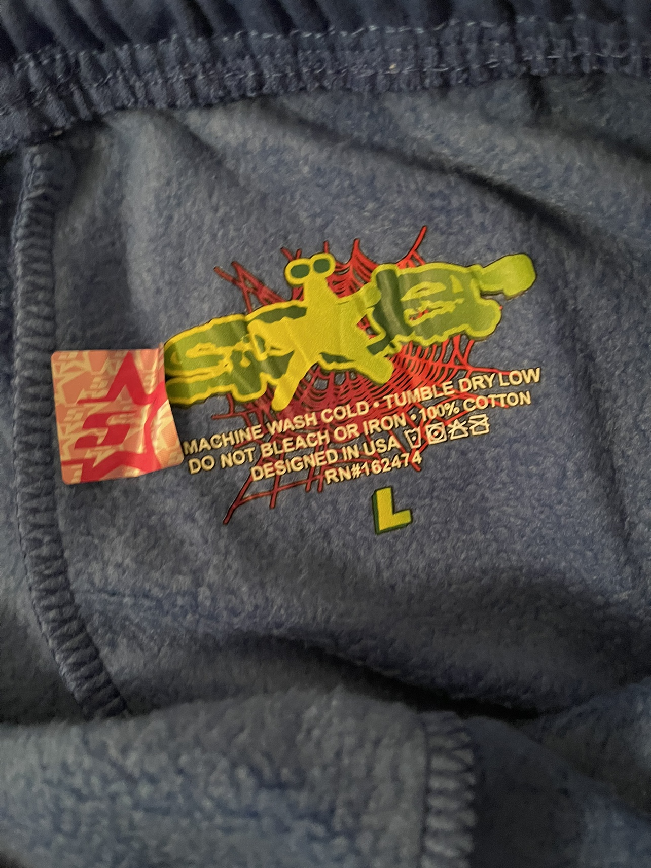 Sp5der pants TC BLUE size Large - photo 2